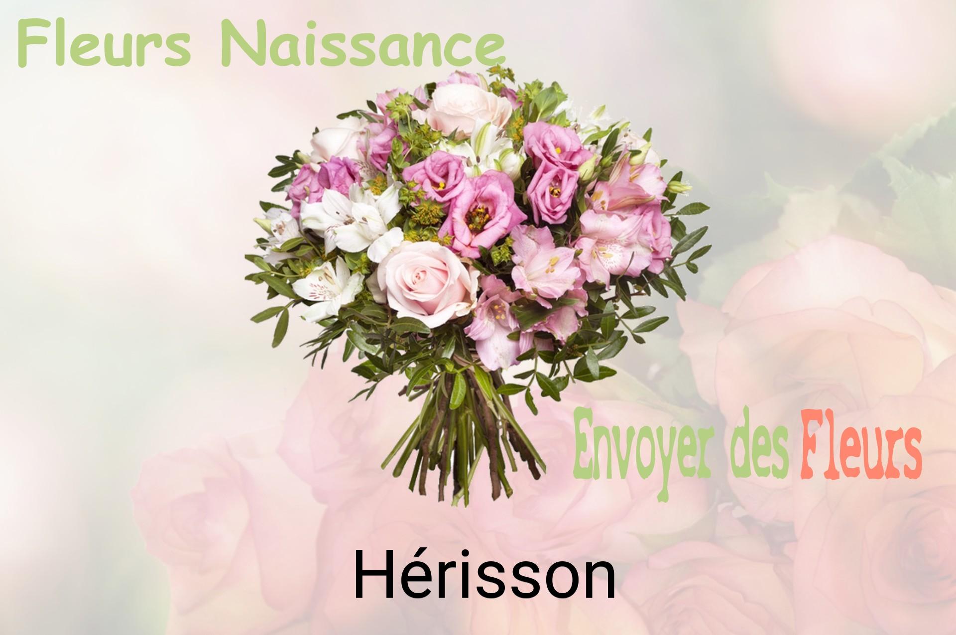 Bouquet de fleurs de naissance livré à Hérisson